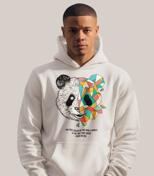 Color That Looks Good On You Mens White Hoodie