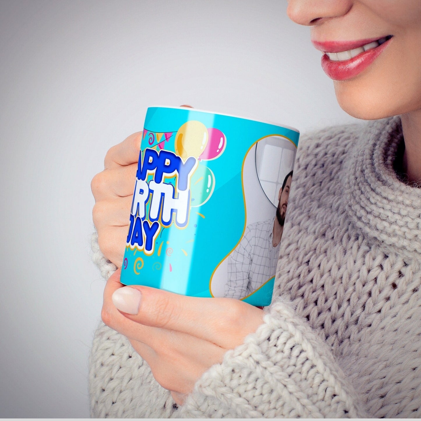 Happy Birthday Personalized Photo Mug