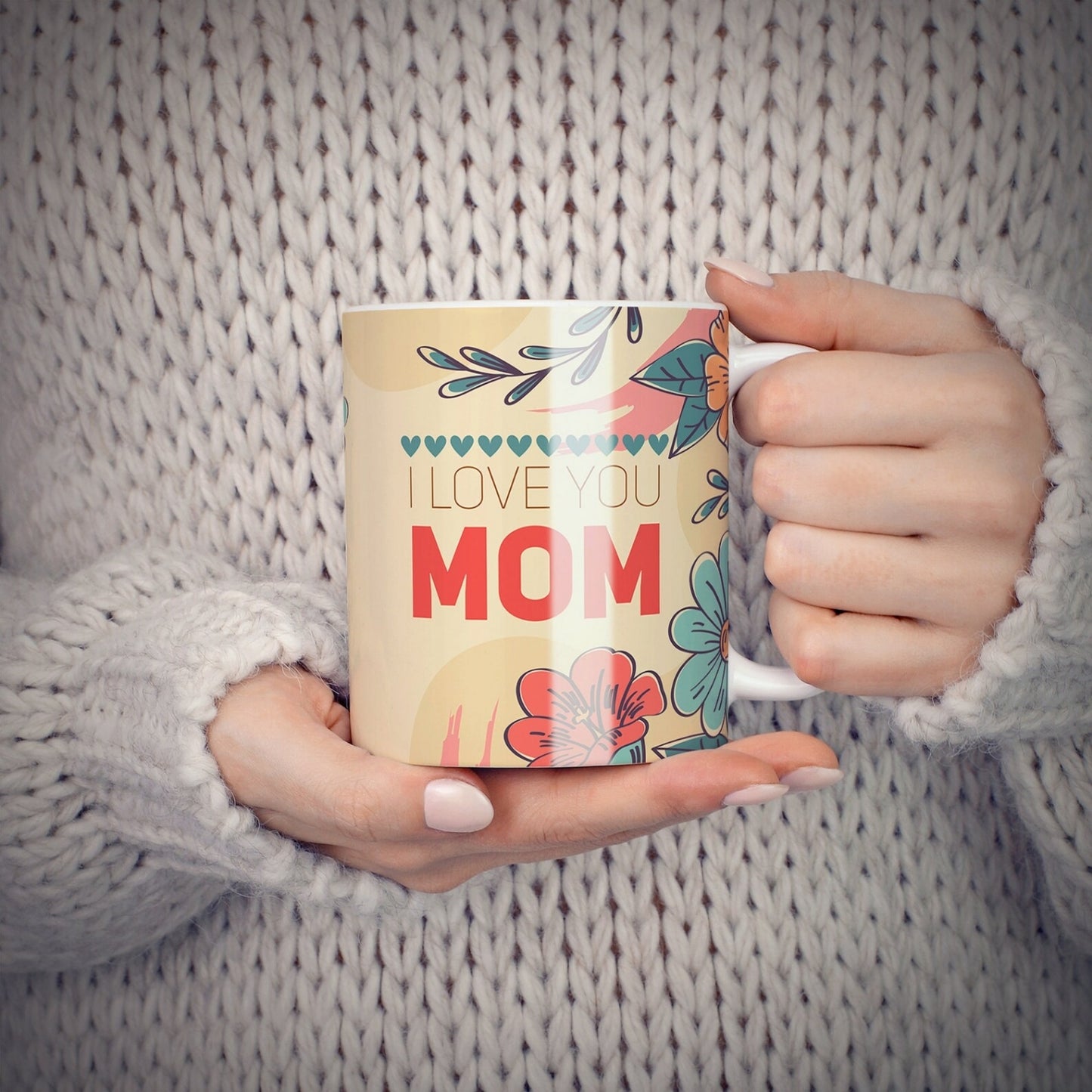 I Love You Mom Personalized Photo Mug