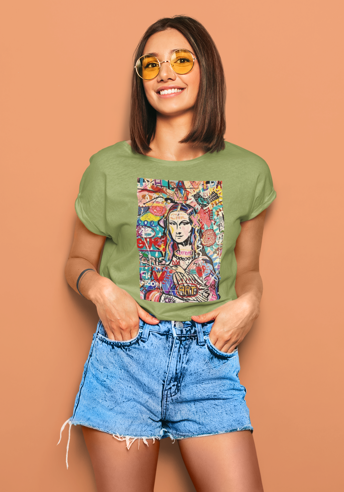 Mona Lisa Doodle Art