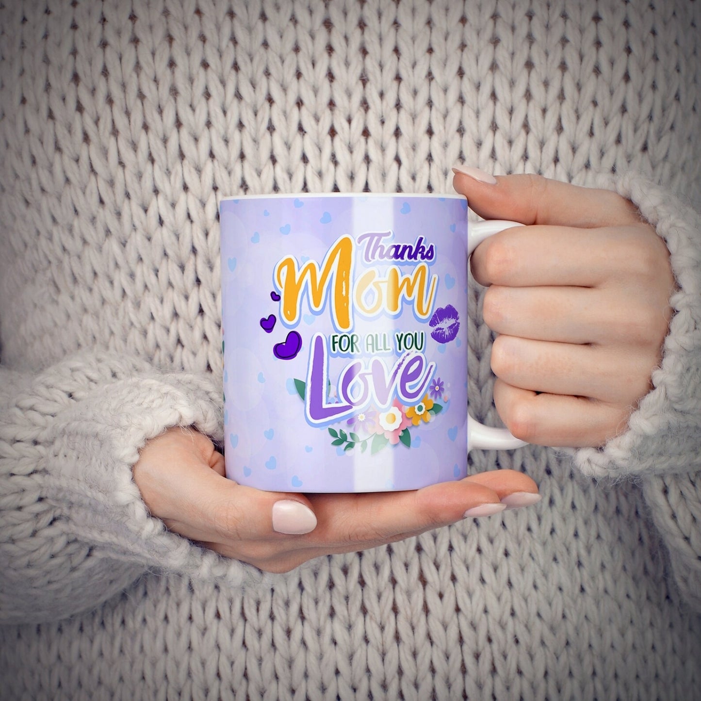 Thank You Mom Personalized Photo Mug