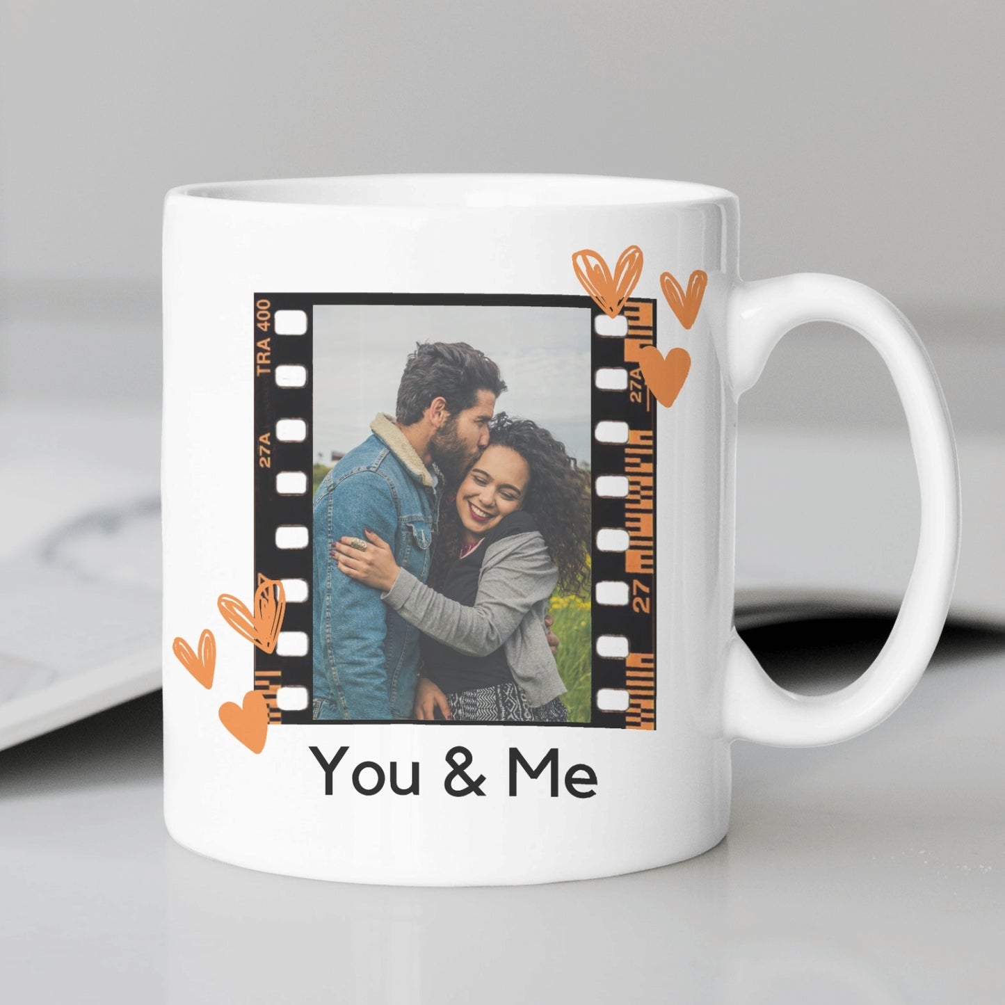 You & Me Couple Photo Mug