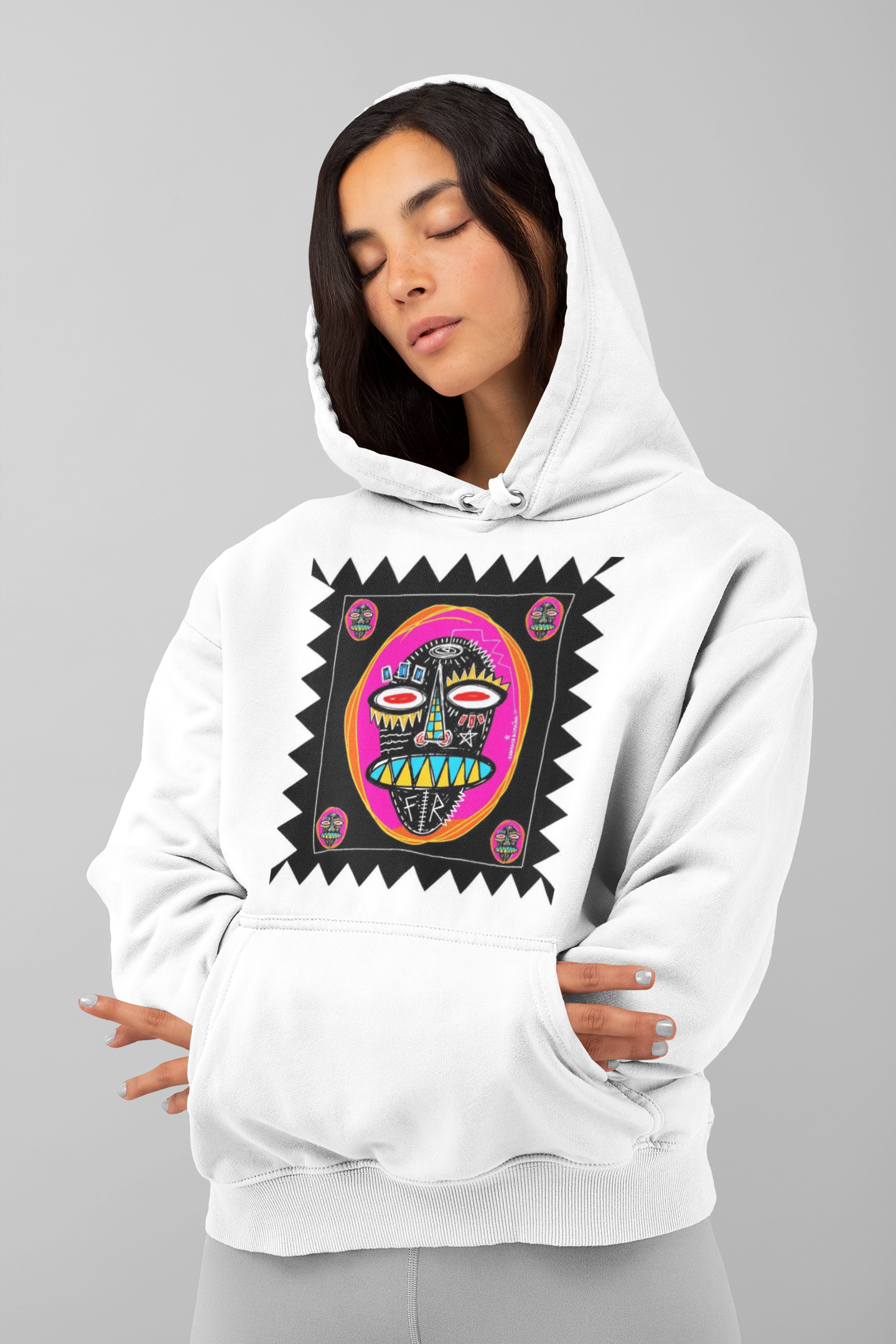 Women Doodle Art Hoodie
