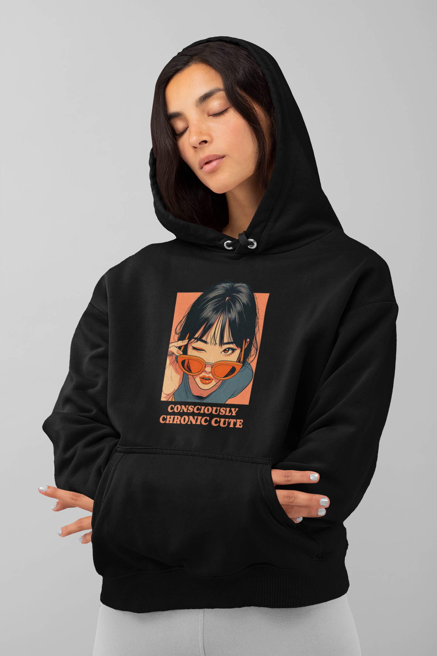 Consciously Chronic Cute Hoodie for Women