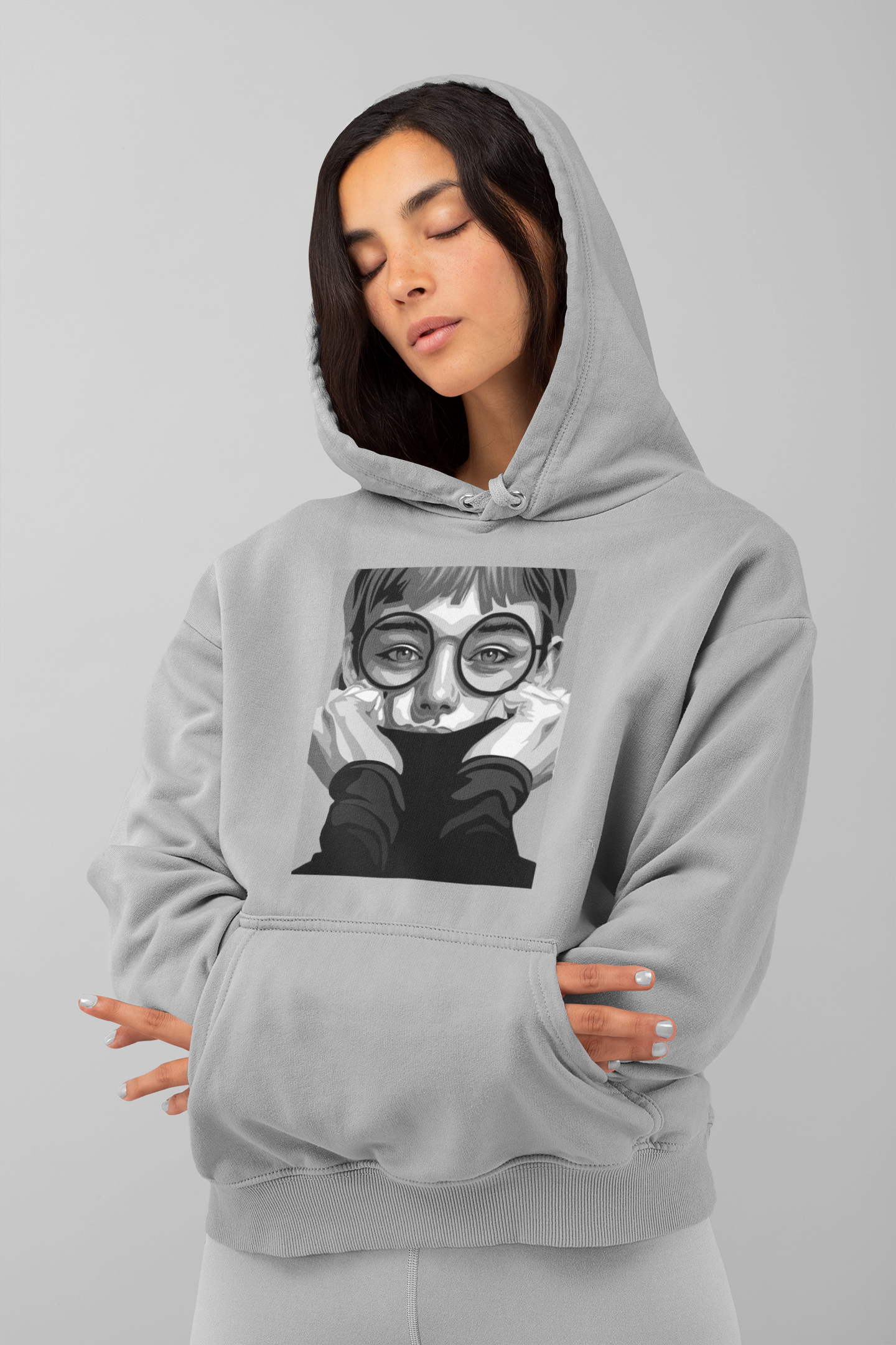 Women in Glasses Art Hoodie