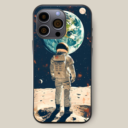 Astronaut and  Moon iPhone 15 Case for iPhone 15 Pro Max, 16 Plus, 14, 15, 16