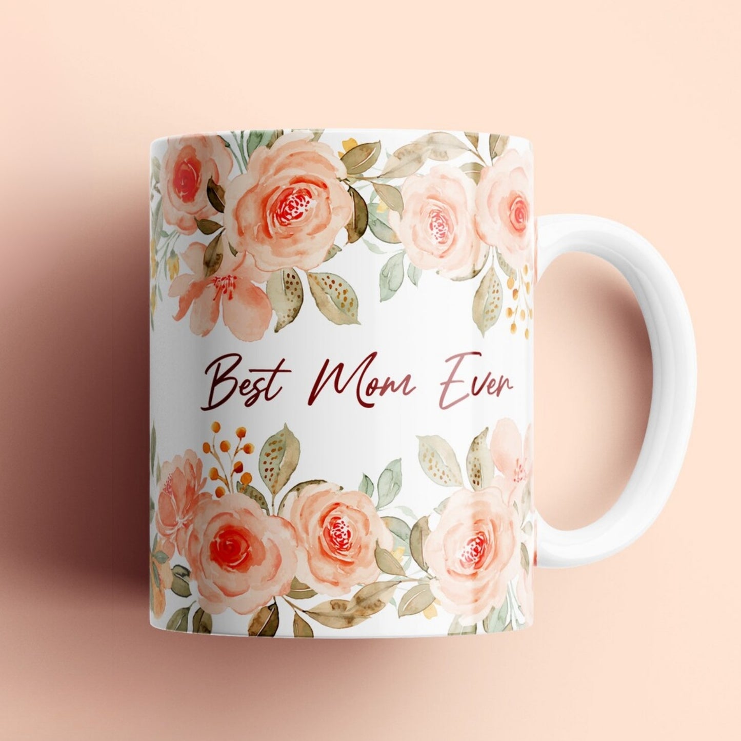 Best Mom Flower Mug