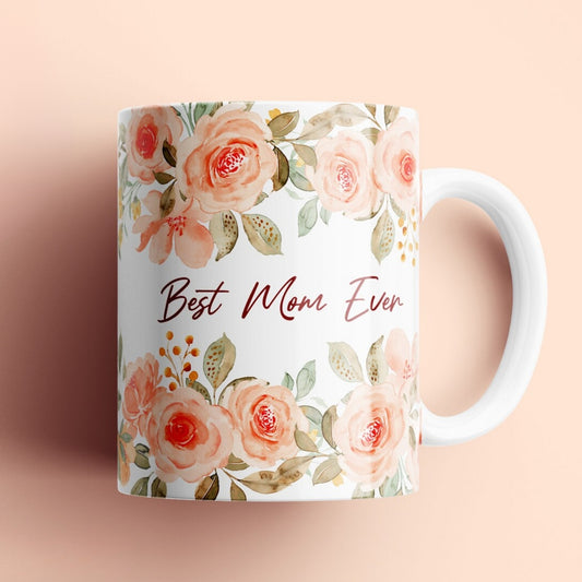 Best Mom Flower Mug