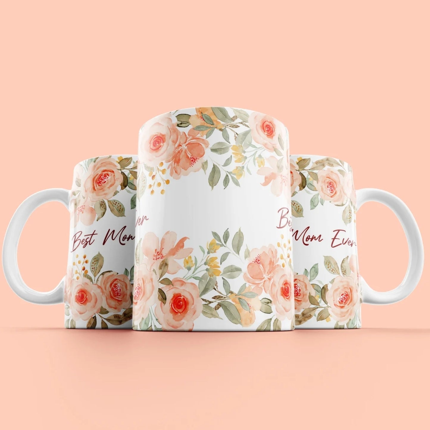 Best Mom Flower Mug