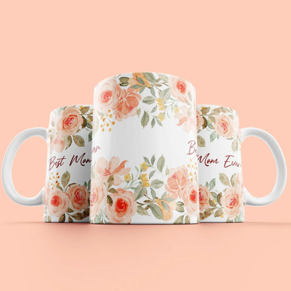 Best Mom Flower Mug