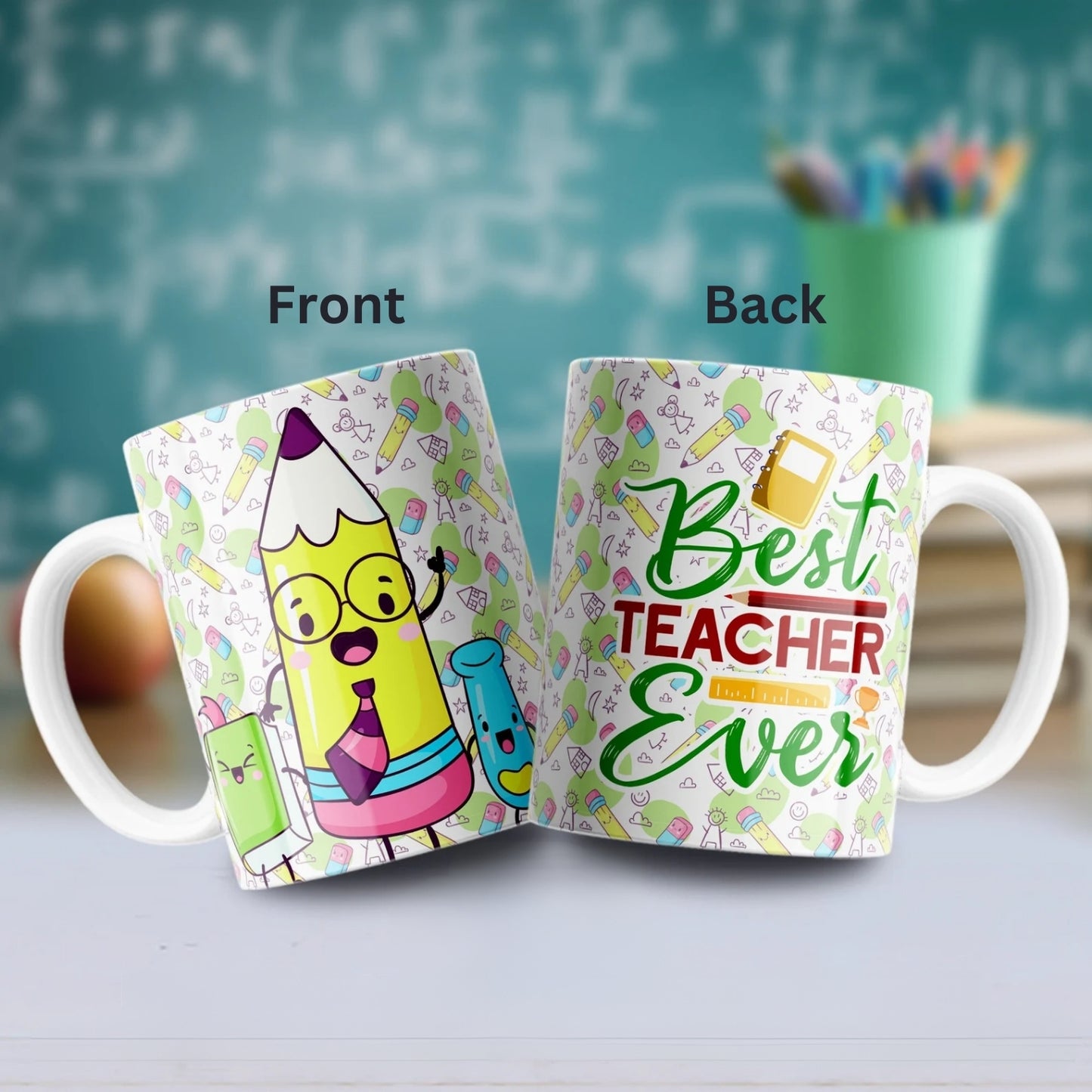 Best Teacher Ever Green Mug