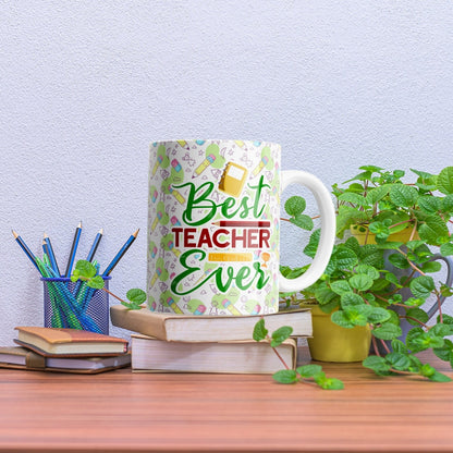 Best Teacher Ever Green Mug