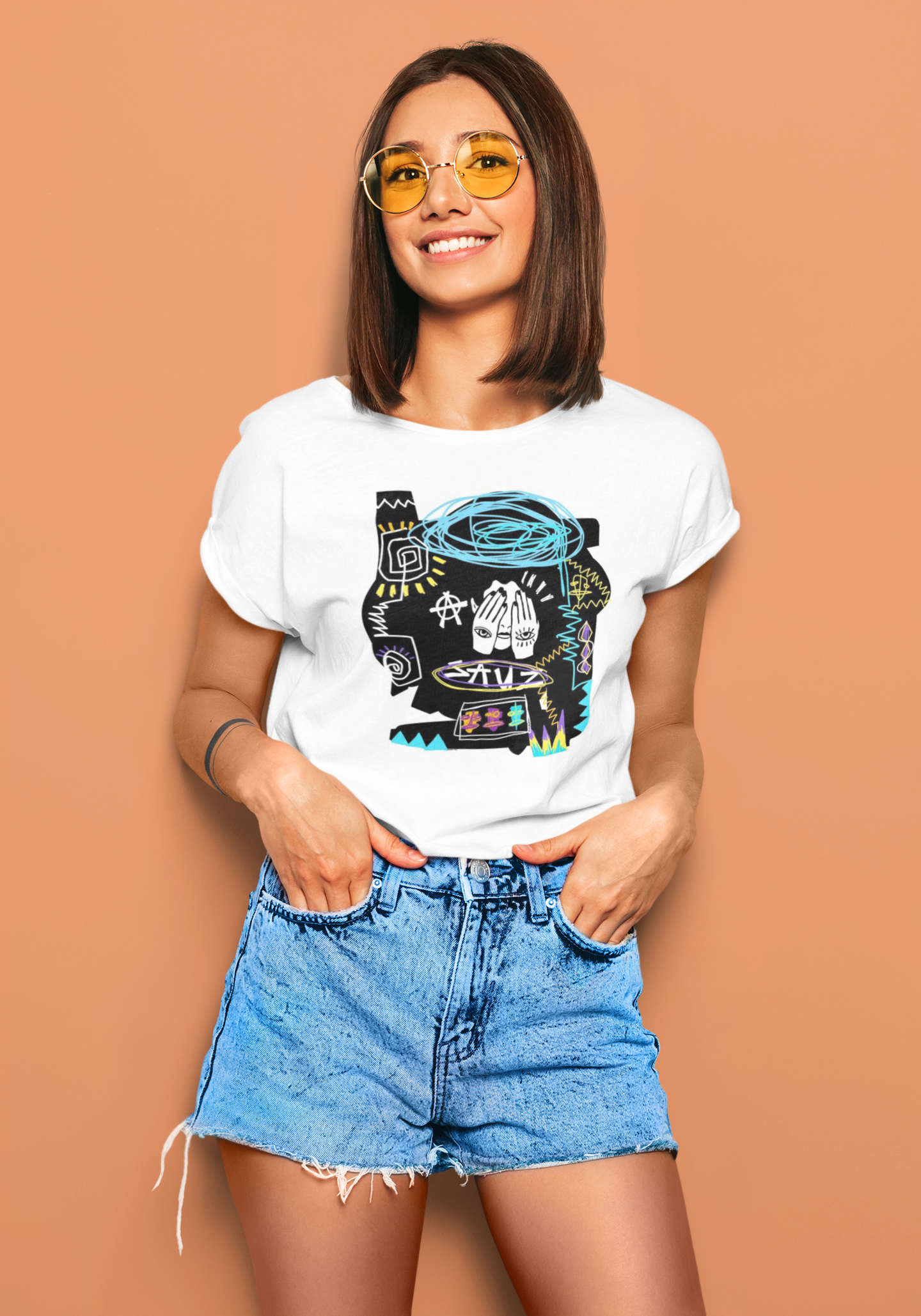 Close Eye Doodle Art