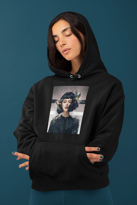 Girl Face Art Hoodie