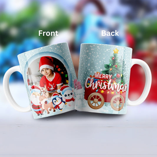 Merry Christmas Santa Personalized Photo Mug