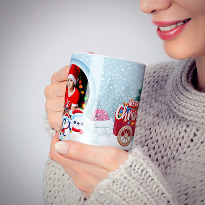 Merry Christmas Santa Personalized Photo Mug