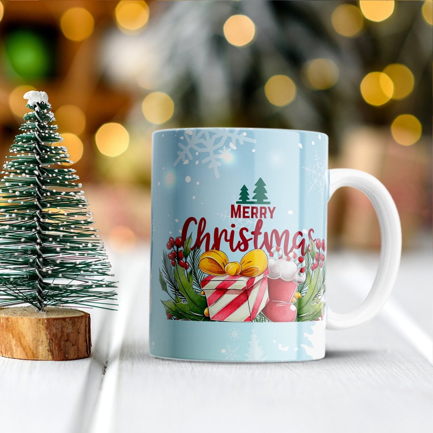 Merry Christmas Family Personalized Photo Mug