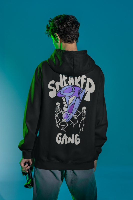 Sneaker Gang Back Mens Black Hoodie