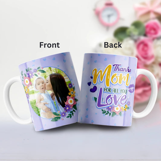 Thank You Mom Personalized Photo Mug