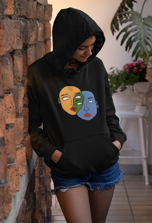Two Face Art Hoodie