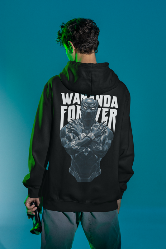 Wakanda Forever Mens Black Hoodie