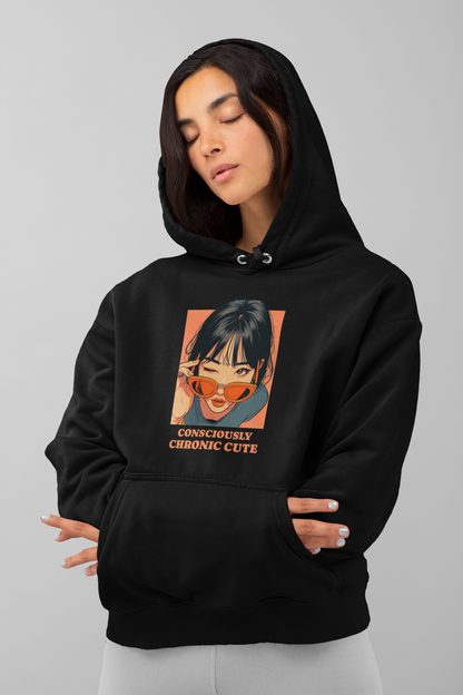 Consciously Chronic Cute Hoodie for Women